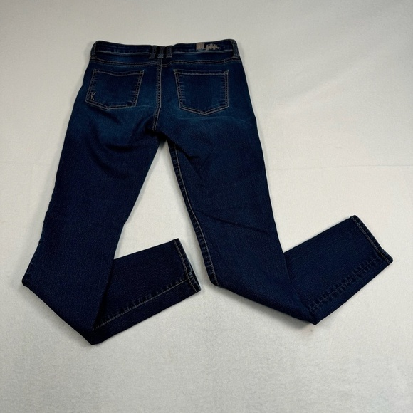 Kut From The Kloth Viv Toothpick Skinny Jeans Womens Size 6 Dark Blue Low Rise - Picture 3 of 14